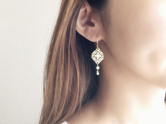 Feminine -pearl- / Pierce, Earrings 3枚目の画像