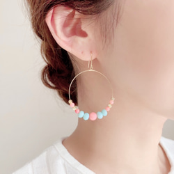 Coral beach / Pierce, Earrings 2枚目の画像