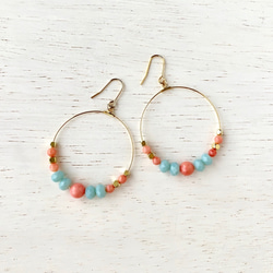 Coral beach / Pierce, Earrings 4枚目の画像