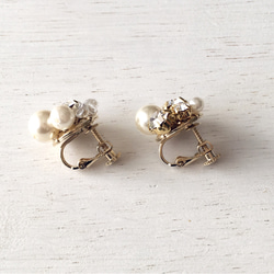 【金属アレルギー対応】Mix stone *Clear / Pierce, Earrings 4枚目の画像