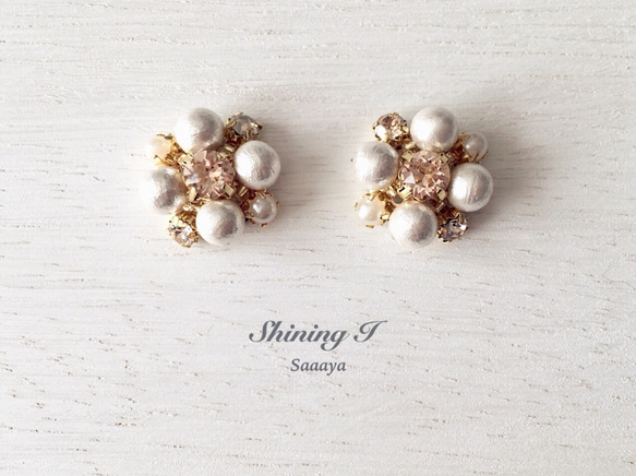 ReNEW Happiness *Peach / Pierce, Earrings 1枚目の画像