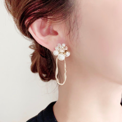 6色 選べるカラー♡Rich 2way pierce, earrings 1枚目の画像