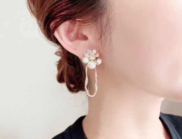 6色 選べるカラー♡Rich 2way pierce, earrings 1枚目の画像