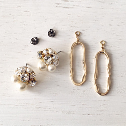 6色 選べるカラー♡Rich 2way pierce, earrings 6枚目の画像