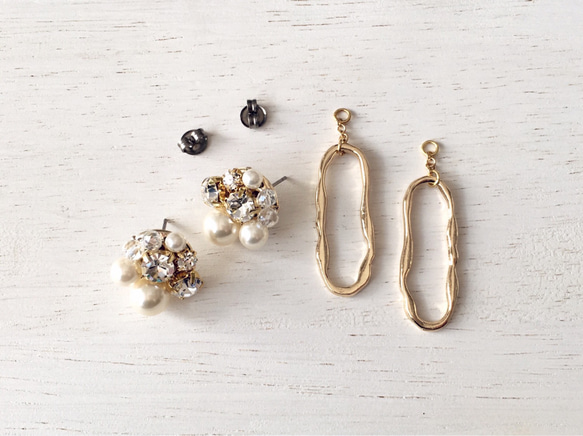 6色 選べるカラー♡Rich 2way pierce, earrings 6枚目の画像