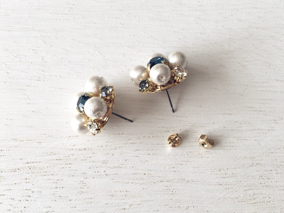 ReNEW Happiness *Navy / Pierce, Earrings 2枚目の画像