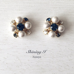 ReNEW Happiness *Navy / Pierce, Earrings 3枚目の画像