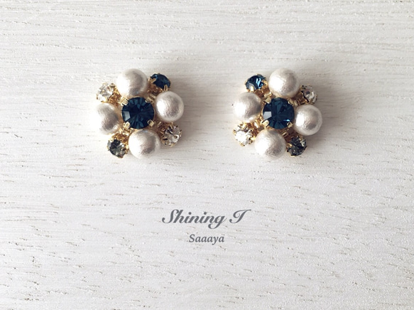 ReNEW Happiness *Navy / Pierce, Earrings 3枚目の画像