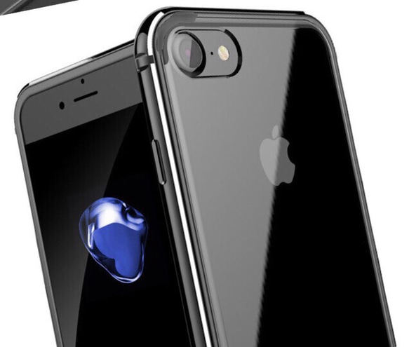 iPhone7ケース 人気 シリコン  アルミ 二重保護 3枚目の画像