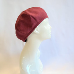 和服花貝雷帽：紫紅色粉紅色和服翻拍/國內免費送貨/ 1901b06 第8張的照片