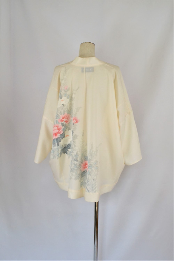 絽和服開衫·芙蓉の花：和服翻拍·日本免費送貨·2天內發貨·1904c01 第9張的照片