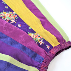 和服裙：紫色花朵圖案/和服翻拍/國內免費送貨/ 2個工作日內發貨/ 2002s03 第10張的照片