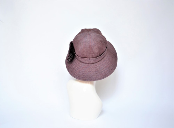● 和服帽子：紫條紋纓，和服翻拍，和服帽子，2 個工作日內發貨，國內免費送貨 2004h06 第5張的照片