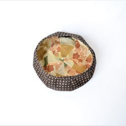 大島Tsu木貝雷帽：格子圖案，染色，正宗大島木，和服翻新/ 2個工作日內發貨/國內免費送貨/ 2005b04 第8張的照片