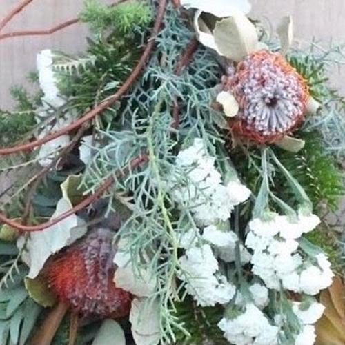 ユーカリポポラスとブルーアイスのスワッグ スワッグ Dear kukka 通販