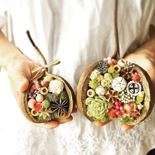 ブッダナッツ＊フラワーアレンジメント〜ナチュラルアンティーク〜＊ 1_39ab6f2f51972b3417b44c1bce5f