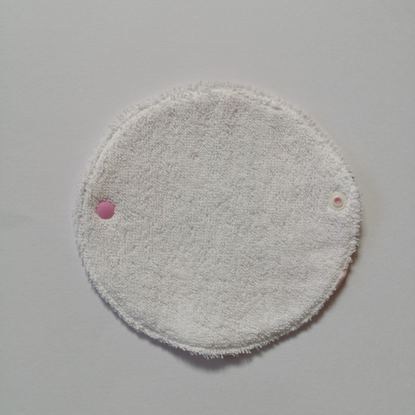 布ナプキン Ssizeお月さま型 くまさん柄ピンク 3枚目の画像