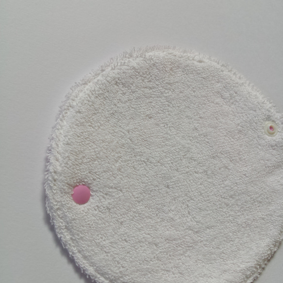 布ナプキン Ssizeお月さま型 くまさん柄ピンク 5枚目の画像