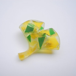 LOCK UPs brooch icho yellow & green 1枚目の画像