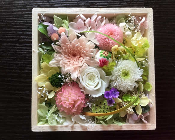 木箱のお供えギフトセット「花と香り」光凛 4枚目の画像