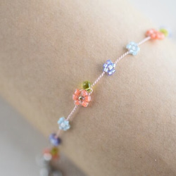 daisy bracelet orange【free size】 第1張的照片