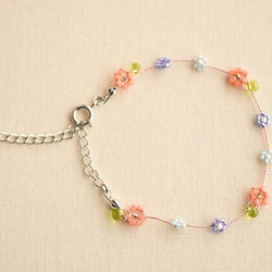 daisy bracelet orange【free size】 第2張的照片