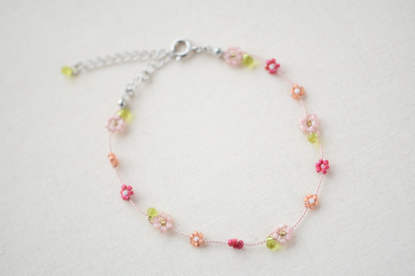 daisy anklet Pink【free size】 第4張的照片