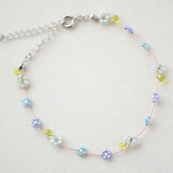 daisy anklet light green　【free size】 第2張的照片