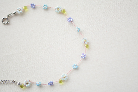 daisy anklet light green　【free size】 第3張的照片