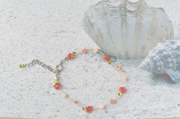 daisy anklet red 【free size】 第1張的照片