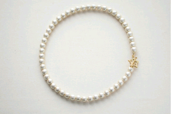 8毫米棉花珍珠項鍊（Kisuka）星曼特爾 第2張的照片
