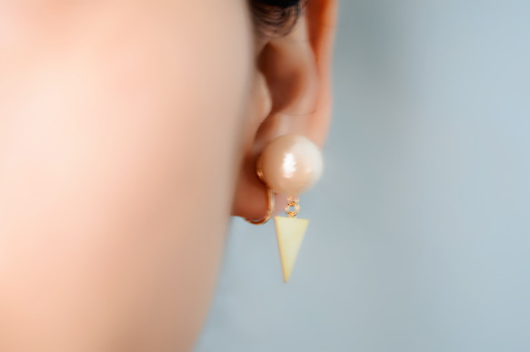〇△耳環棉珍珠（kiska） 第1張的照片