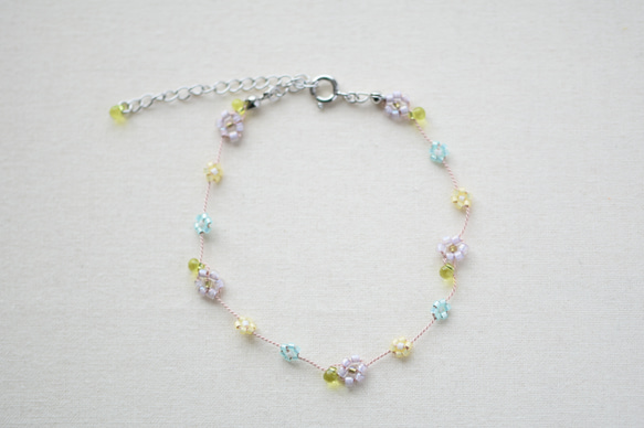 daisy anklet light purple【free size】 第2張的照片