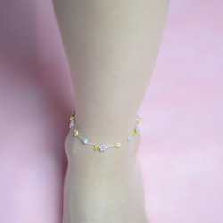 daisy anklet light purple【free size】 第4張的照片