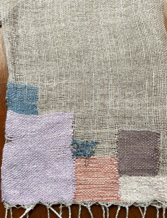 手織りストール　＃3 4枚目の画像