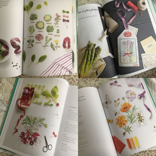 フランス刺繍図案集Mon jardin potager/Veronique Enginger 編み