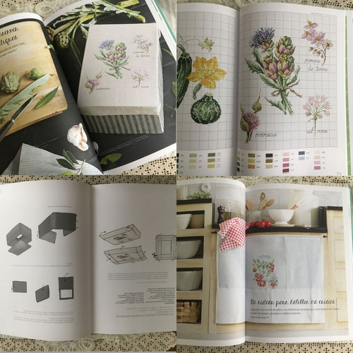 フランス刺繍図案集Mon jardin potager/Veronique Enginger 編み