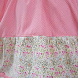 1２0cm　yuwaきれいな模様　ピンク小さいドット　スモック 3枚目の画像
