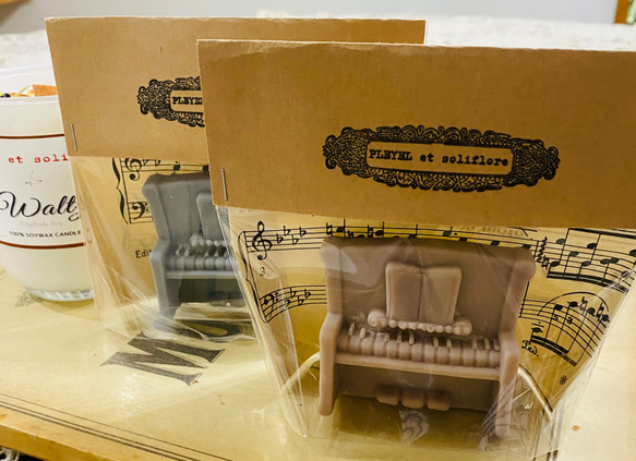 ピアノのアロマワックスバー/ホワイトムスクの香り/アロマワックスサシェ 4枚目の画像