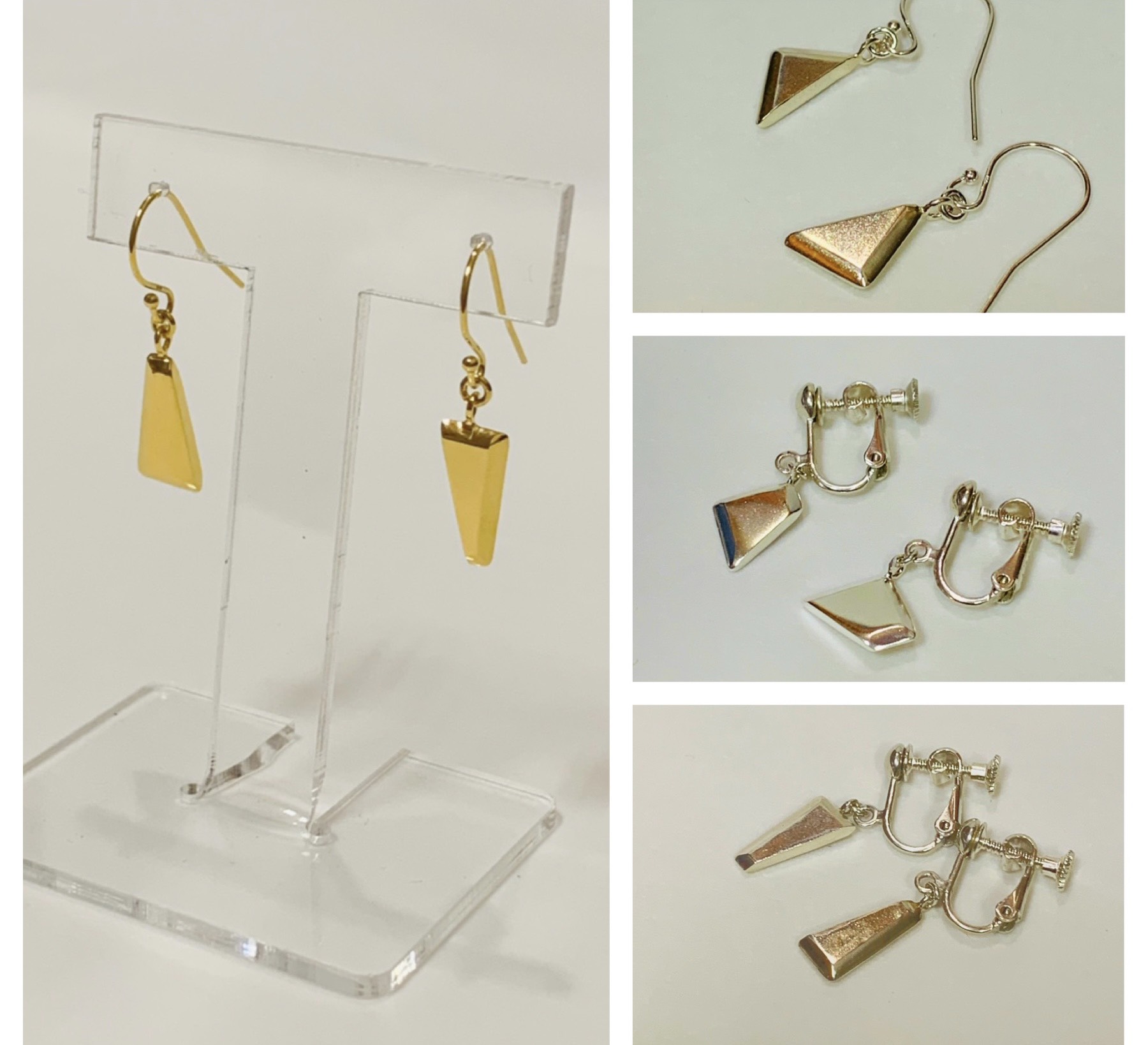 カケラピアス/イヤリングゴールド(受注制作)