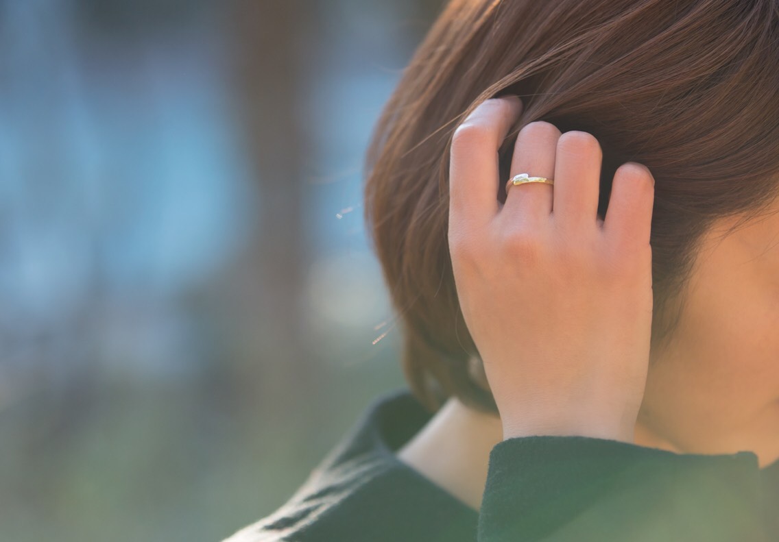 バイカラーリング【マル】(受注制作)