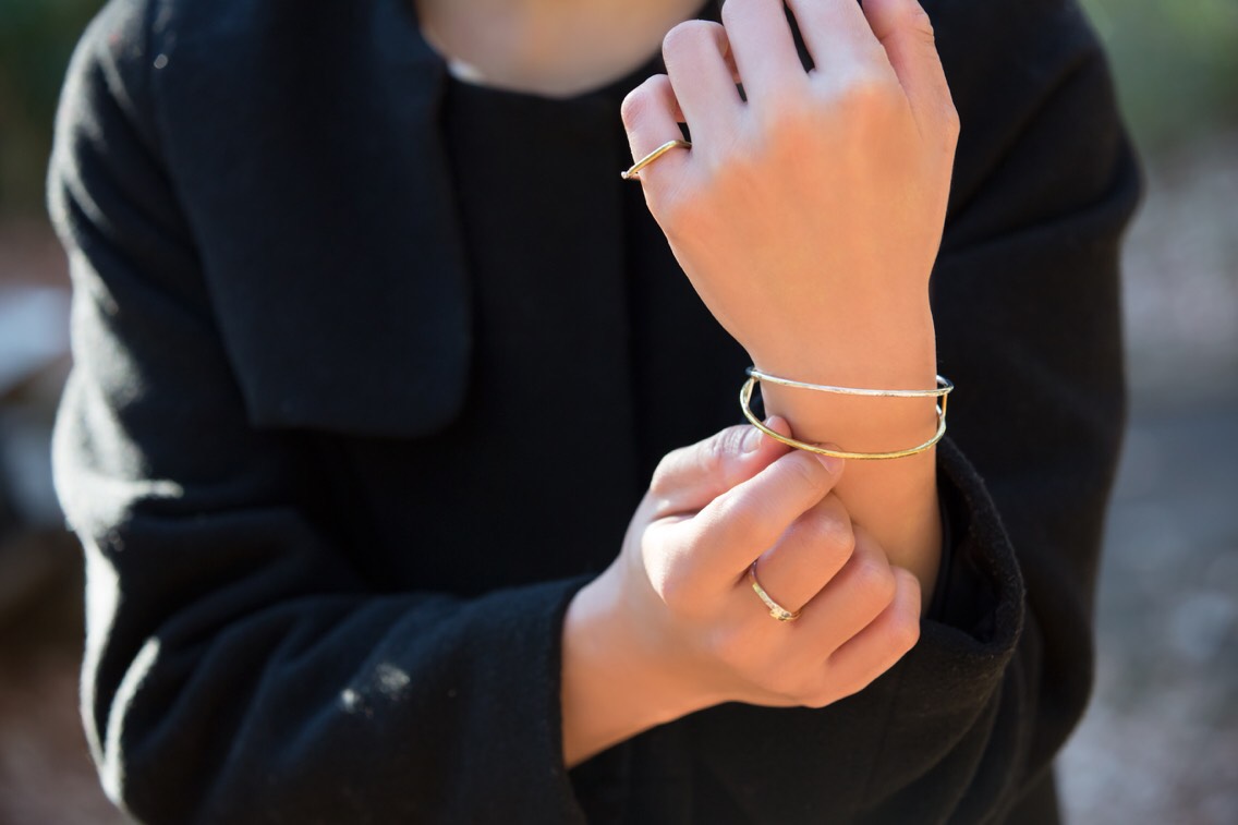 バイカラーリング【マル】(受注制作)