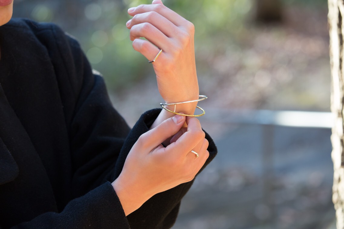 バイカラーリング【マル】(受注制作)