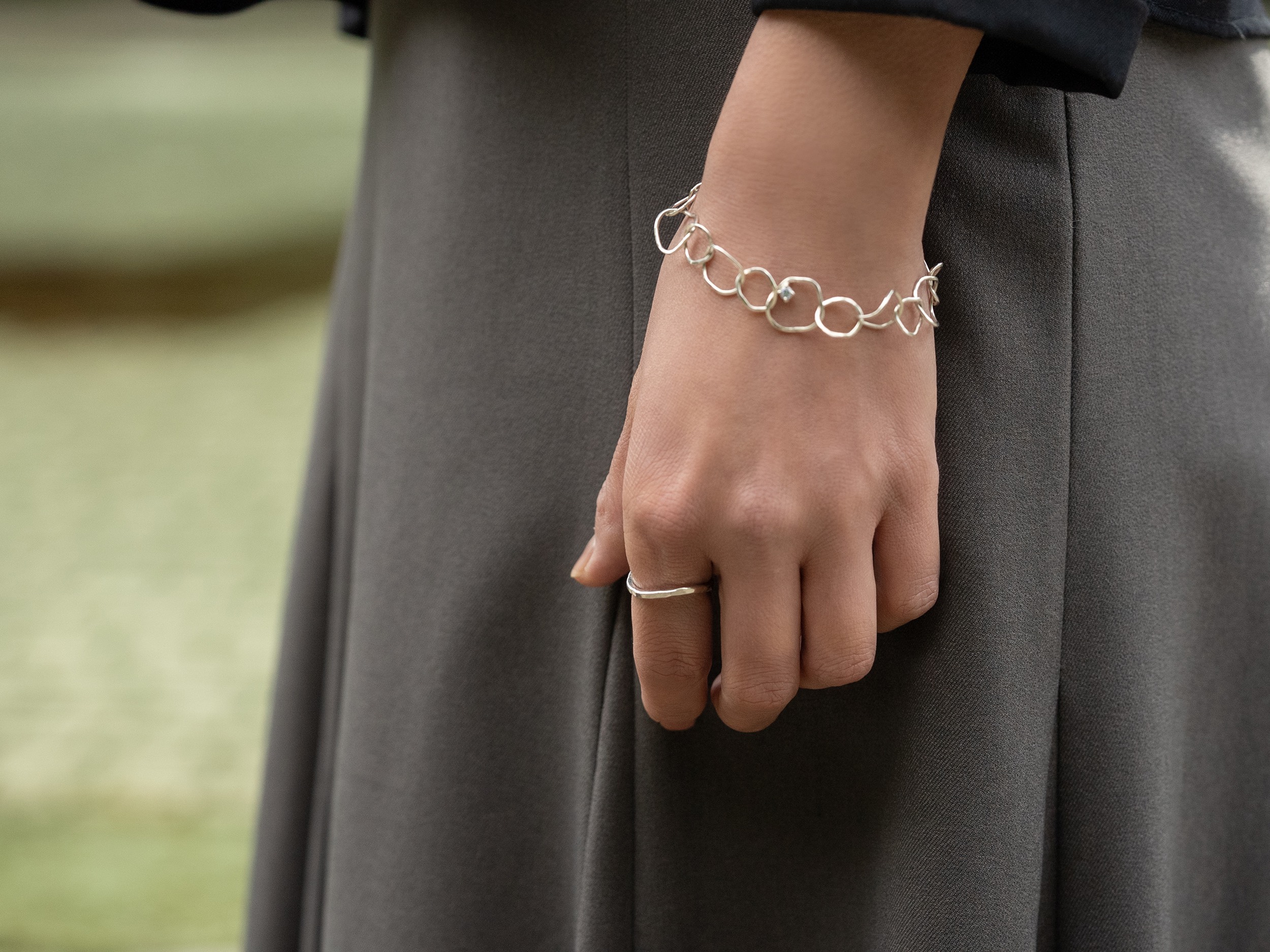 波紋ブレスレットJ(受注制作)