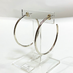 Simples フープピアスシルバー 1枚目の画像