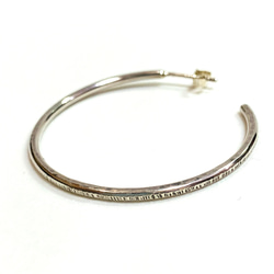 Simples フープピアスシルバー 2枚目の画像