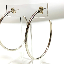 Simples フープピアスシルバー 4枚目の画像