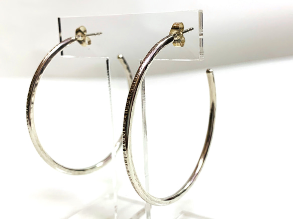 Simples フープピアスシルバー 4枚目の画像