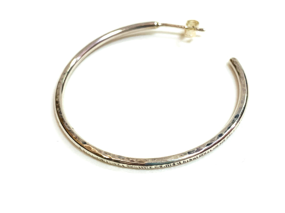 Simples フープピアスシルバー 5枚目の画像