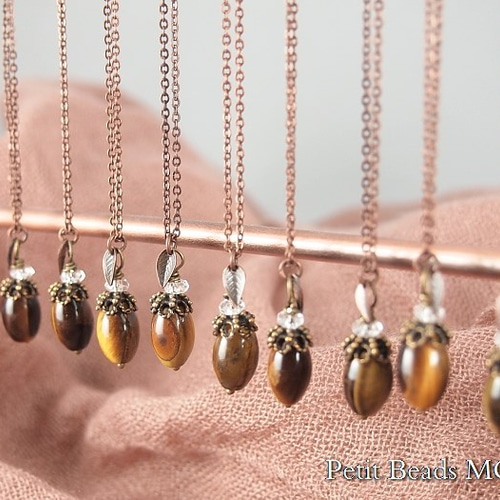 R60-タイガーアイとクリスタルのアクセサリーセット R60-タイガーアイ